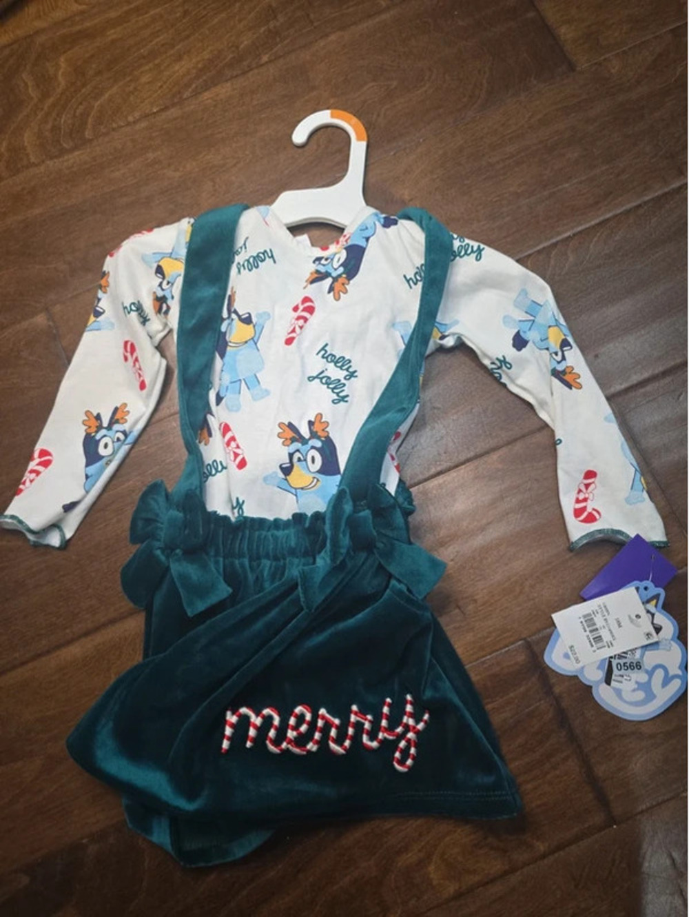 18.m brand new bluey, from disney christmas dress item 566G8